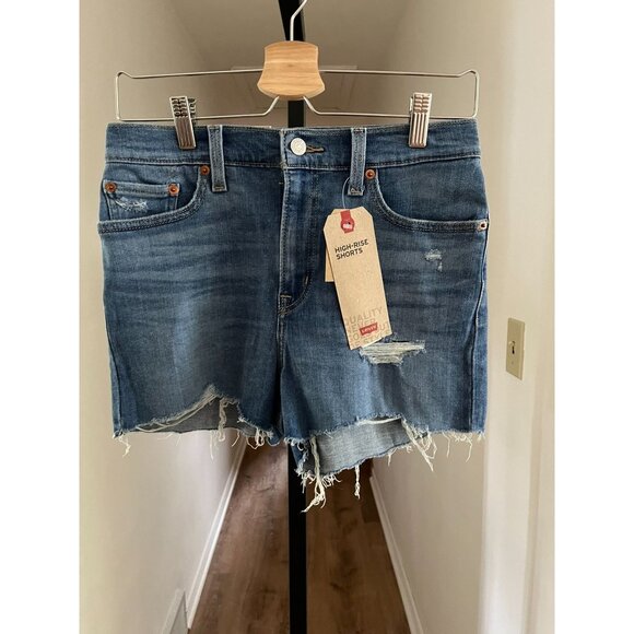 Levi's Pants - NWT Levi's Women's High-Rise Denim Shorts  Distressed Raw Hem